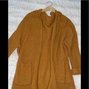 Mustard yellow cardigan